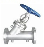 Titanium Oblique type globe valve