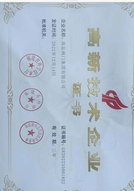 国家高新技术企业